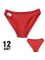 Işıl Kadın Bikini Tutku 0773 - 12 Adet Kırmızı detay görünüm