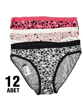 Tutku Begüm Bayan Bikini Külot Tutku 0821 - 12 Adet - Alternatif Görünüm