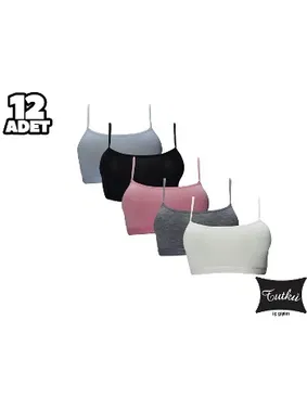 Tutku Kız Çocuk Elestan Alıştırma Sütyen 12'li Tutku 0844