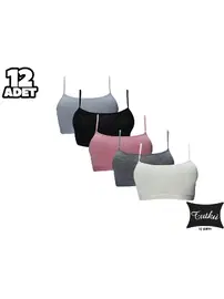 Tutku Kız Çocuk Elestan Alıştırma Sütyen 12'li Tutku 0844