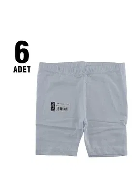 Tutku Tutku 0845 Elestan Kısa Kız Çocuk Tayt - 6 Adet - Alternatif Görünüm