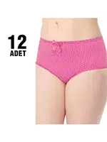 Puantiyeli Kadın Bato Tutku 0933 - 12 Adet Pembe görsel 4