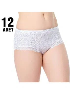 Tutku Işıl Kadın Bato Külot %100 Pamuk Tutku 0949 - 12 Adet - Alternatif Görünüm