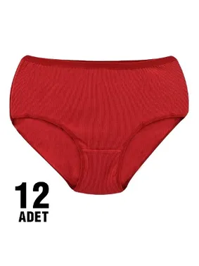 Tutku Kaşkorse Yüksek Bel Bato Külot Tutku 0959 - 12 Adet - Alternatif Görünüm