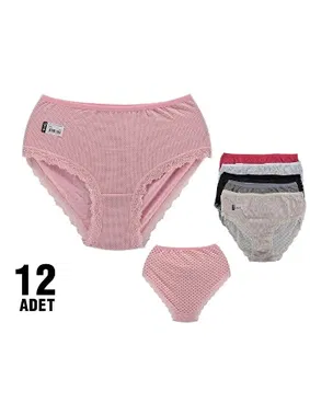 Tutku Özlem Bato Yüksek Bel Külot Tutku 0961 - 12 Adet