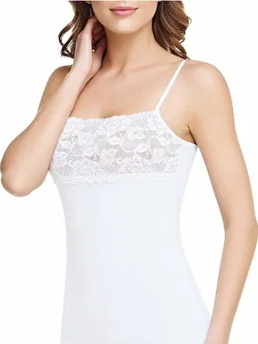 Tutku Tutku Kadın %100 Pamuk İp Askılı Geniş Dantelli Atlet 0147