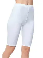 %100 Pamuk Kısa Tayt Tutku 0156 - 6 Adet Beyaz farklı açı