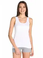 Ribana Kadın Kalın Askılı Atlet Tutku 0136 - 6 Adet Beyaz detay görünüm