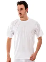 Beyaz Sıfır Yaka Erkek Penye Atlet Tutku 0105 - 6 Adet Beyaz detay görünüm