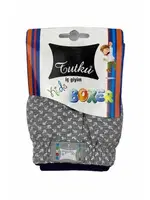 Tutku Desenli Erkek Çocuk Havlu Bel Boxer C0250 Gri görsel 4