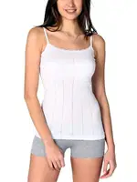 Tutku İp Askılı Jakarlı Bayan Atlet 0200 - 6 Adet Beyaz