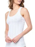 Kalın Askılı %100 Pamuk Jakarlı Kadın Atlet Tutku 0201 - 6 Adet Beyaz