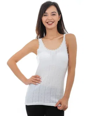 Tutku Kalın Askılı %100 Pamuk Jakarlı Kadın Atlet Tutku 0201 - 6 Adet - Alternatif Görünüm