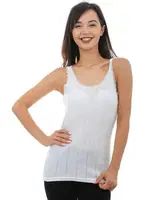 Kalın Askılı %100 Pamuk Jakarlı Kadın Atlet Tutku 0201 - 6 Adet Beyaz detay görünüm