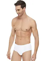 Tutku Elit %100 Pamuk Erkek Penye Kom Slip Külot 1071 Beyaz