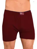 Tutku Elit Havlu Bel %100 Pamuk Erkek Penye Düz Boxer 1101 Bordo detay görünüm