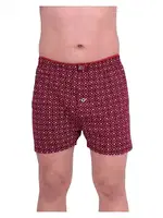 % 100 Pamuk Havlu Bel Erkek Penye Desenli Boxer Tutku Elit 1102 Bordo detay görünüm