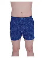 % 100 Pamuk Havlu Bel Erkek Penye Desenli Boxer Tutku Elit 1102 Lacivert farklı açı