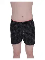 % 100 Pamuk Havlu Bel Erkek Penye Desenli Boxer Tutku Elit 1102 Siyah görsel 4