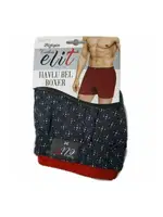 % 100 Pamuk Havlu Bel Erkek Penye Desenli Boxer Tutku Elit 1102 Füme görsel 10