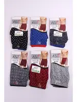 % 100 Pamuk Havlu Bel Erkek Penye Desenli Boxer Tutku Elit 1102 Siyah görsel 11