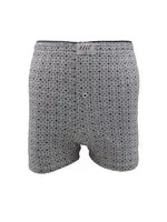 % 100 Pamuk Havlu Bel Erkek Penye Desenli Boxer Tutku Elit 1102 Gri görsel 8