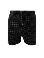 % 100 Pamuk Havlu Bel Erkek Penye Desenli Boxer Tutku Elit 1102 Siyah görsel 5