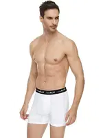 Tutku Elit Modal Likralı Erkek Spor Boxer 1252 Beyaz