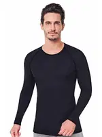 Uzun Kollu Erkek Termal Fanila Tutku Elit 1307 Siyah
