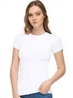 Tutku Elit Pamuklu Kadın Yarım Kol T-Shirt Atlet 2202 Beyaz detay görünüm