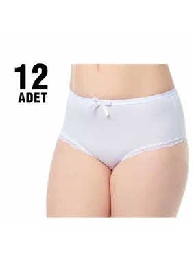 Tutku Elit Paçası Dantel Kadın Bato Külot 12Li Tutku Elit 2402