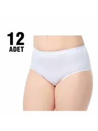 Tutku Elit Elit Yazılı Kadın Bato Külot 12Li Tutku Elit 2403