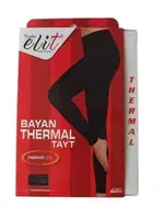Kadın Termal Alt İçlik Tayt Tutku Elit 2705 Siyah farklı açı