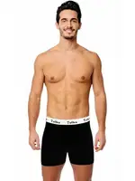 Tutku Erkek Pamuklu Spor Boxer 0400 Siyah