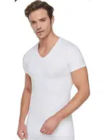 Tutku Erkek Ribana V Yaka Fanila 0107 Beyaz