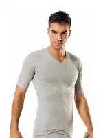 Tutku Erkek Ribana V Yaka Fanila 0107 Gri görsel 5