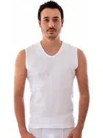 Tutku Erkek Sıfır Kol V Yaka Spor Fanila 0401 Beyaz detay görünüm