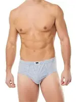 Erkek Kom Slip Külot Tutku 0109-R - 12 Adet Gri görsel 5