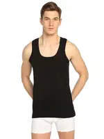 Erkek Ribana Atlet Tutku 0102-R - 6 Adet Siyah detay görünüm