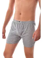 Tutku Erkek Ribana Paçalı Arjantin Boxer Şort Tutku 0111-R - 6 Adet Gri