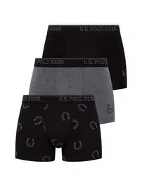 Us. POLO Assn. U.s Polo Assn. 3 Lü Erkek Boxer 80304