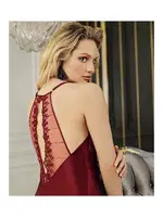 Uzun Derin Yırtmaçlı Saten Gecelik Sabahlık 2Li Çeyiz Seti Perin 4020 farklı açı