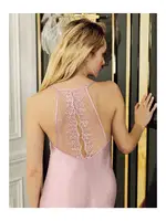 Uzun Derin Yırtmaçlı Saten Gecelik Sabahlık 2Li Çeyiz Seti Perin 4020 görsel 9