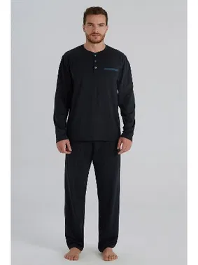 Eros Lacivert Erkek Pijama Takım Eros ESE960