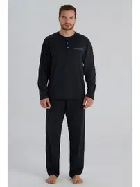 Eros Lacivert Erkek Pijama Takım Eros ESE960