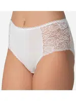 Yüksek Bel Bato Modal Külot Dantelli İmer 4265 Beyaz