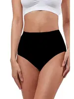 Yüksek Bel Iz Yapmaz Maxi Büyük Beden Slip Külot Elite Life 813 Siyah detay görünüm