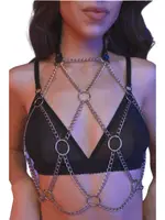 Zincir Halkalı Fantezi Harness MissisX 2073 Siyah