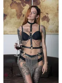missisX Zincirli Etekli Fantezi Harness Kostüm MissisX 2069