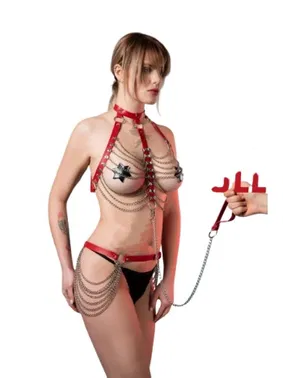 missisX Tasmalı Zincirli Harness MissisX 2049 - Alternatif Görünüm